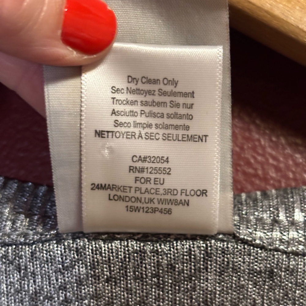 Dolan Shimmering Silver Midi Dress - Picture 6 of 8